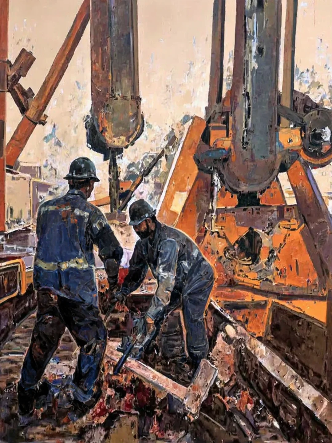 国展入展级I工业精神的美术转译 #国展#油画