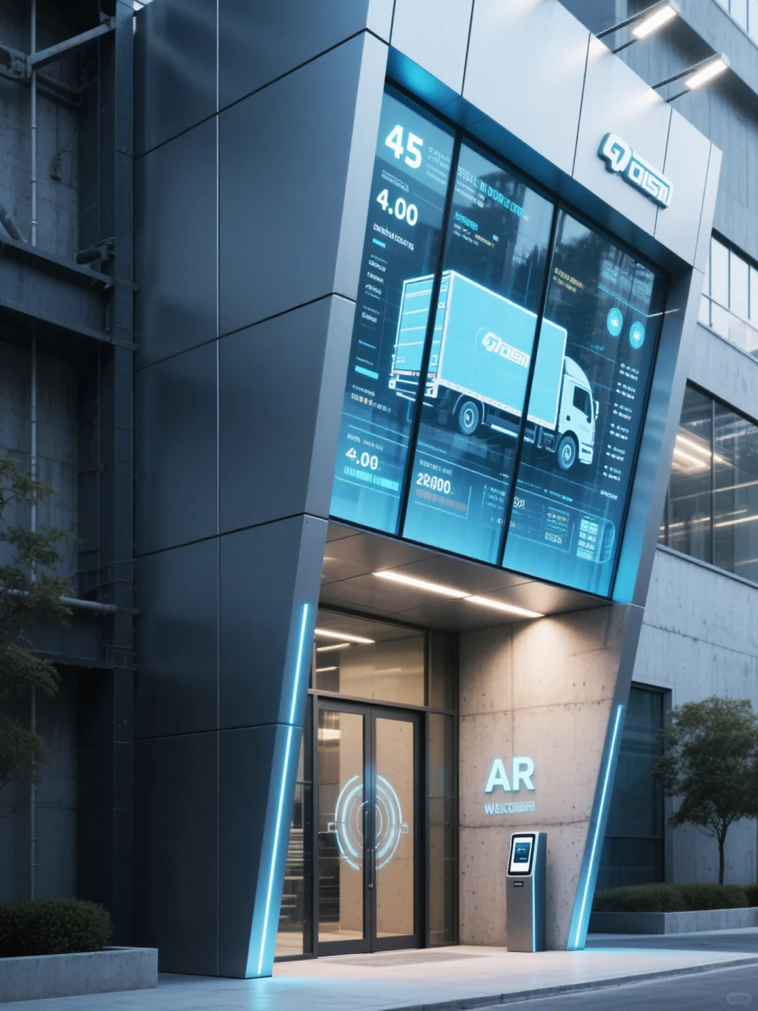 货车科技展厅丨赛博朋克+重工业=？