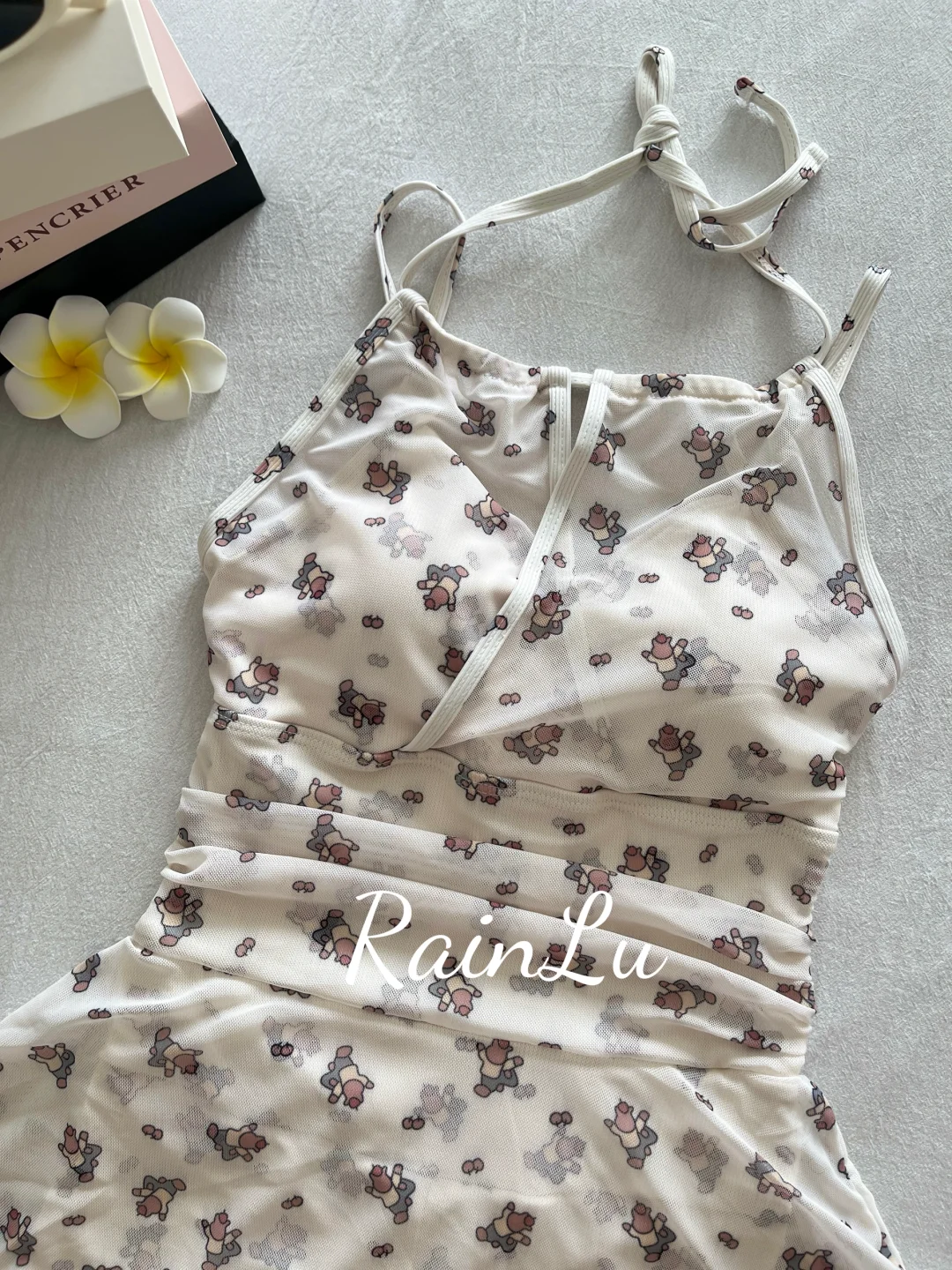 ?【韩系卡通纱裙泳衣】可爱少女感满满！