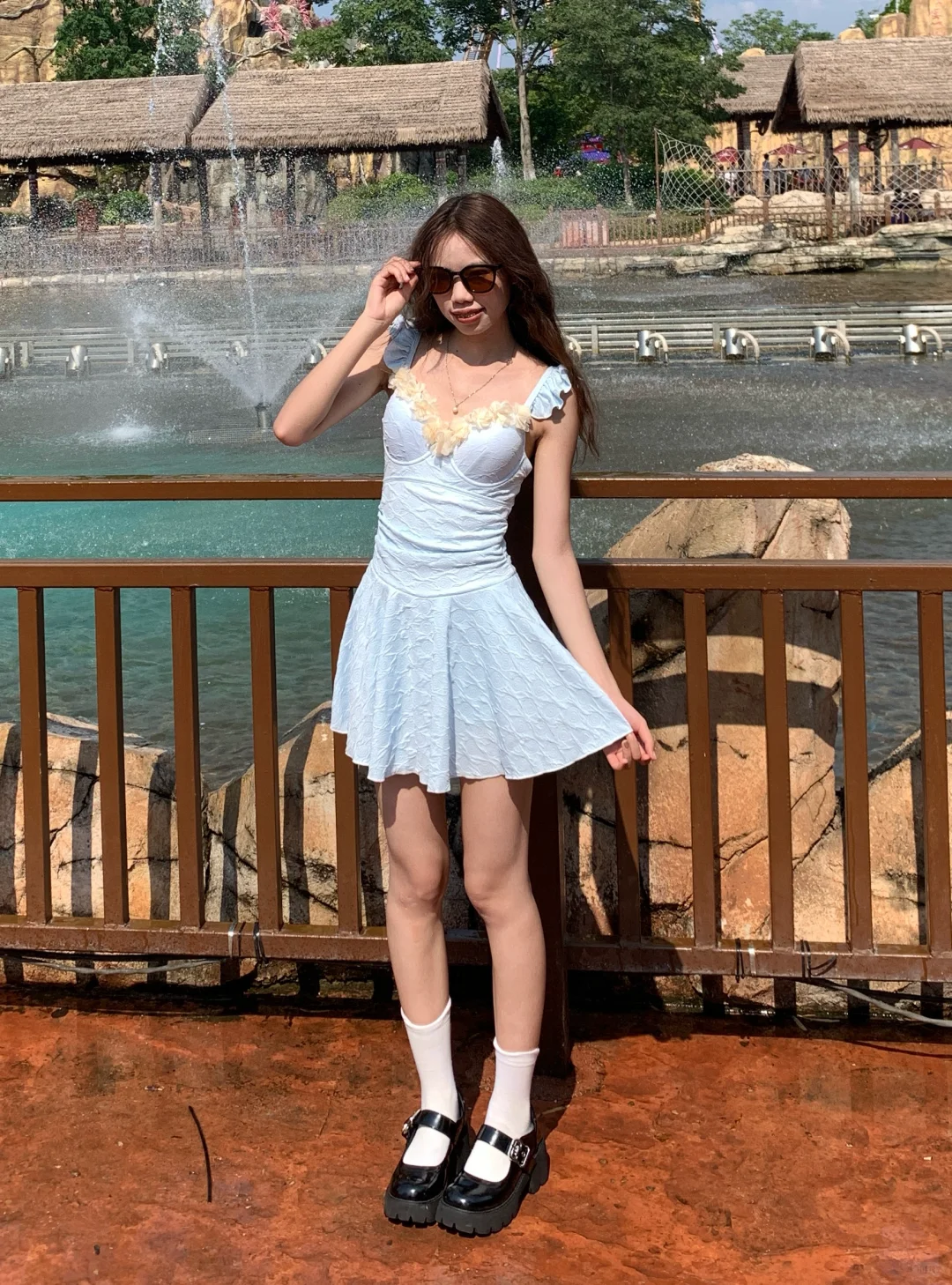 可以日常穿的泳衣 这个水蓝色太好看了