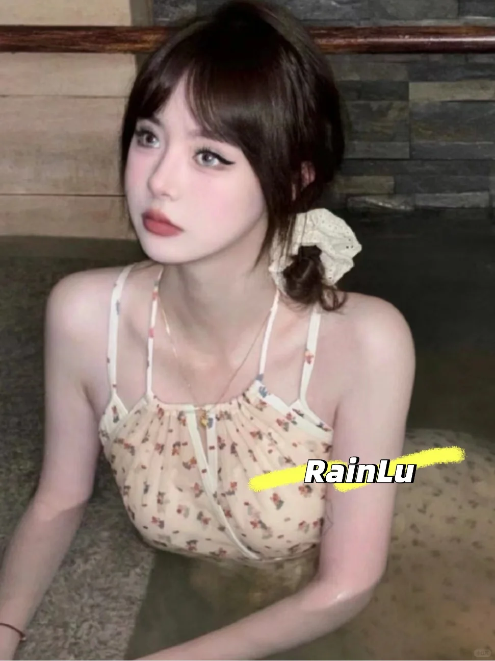 ?【韩系卡通纱裙泳衣】可爱少女感满满！