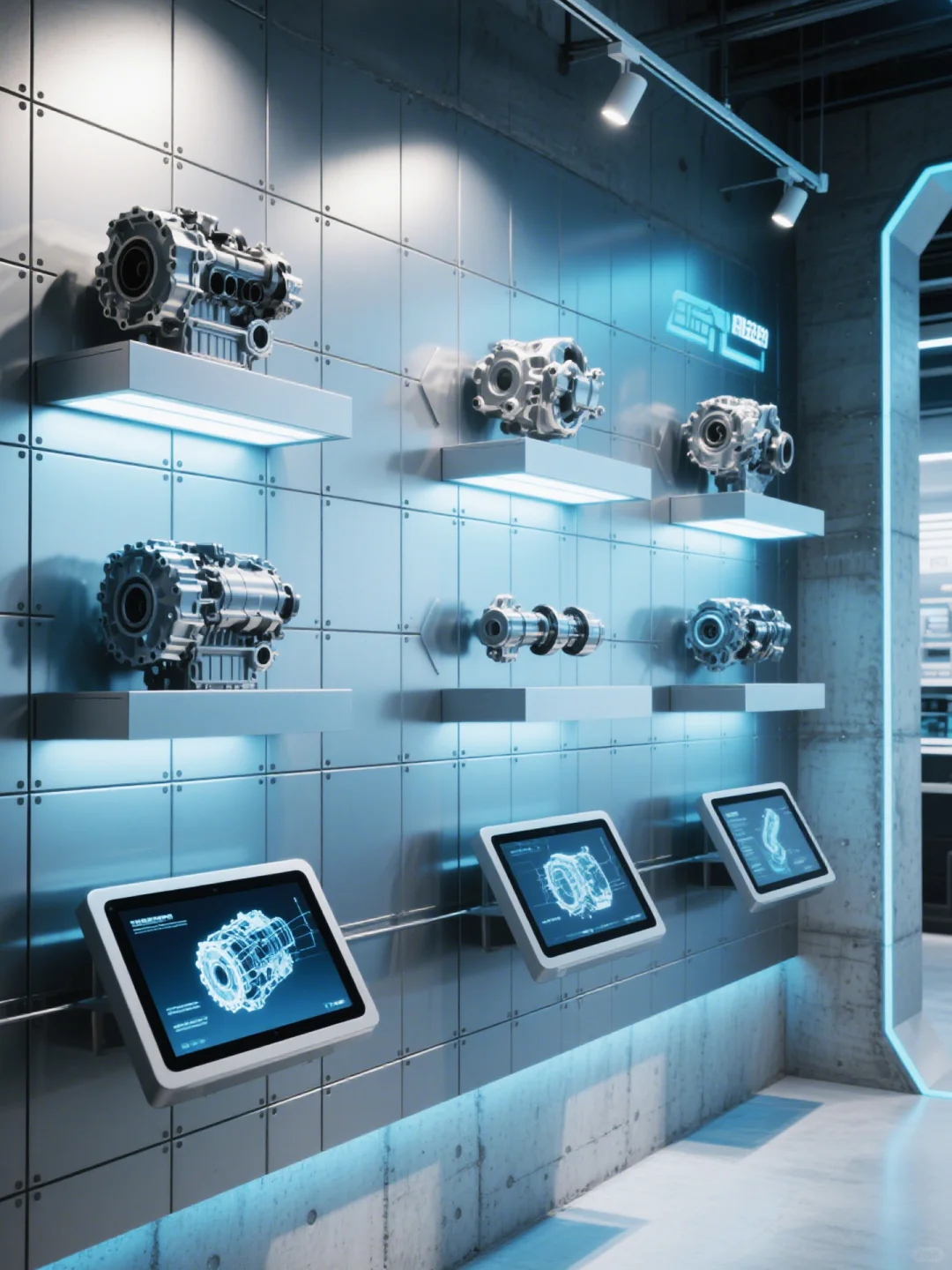 货车科技展厅丨赛博朋克+重工业=？