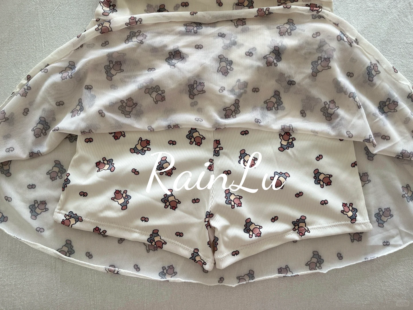 ?【韩系卡通纱裙泳衣】可爱少女感满满！