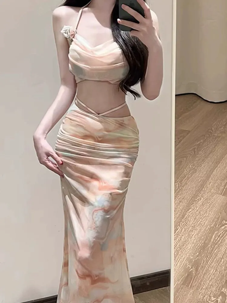 纯欲暴击！晕染泳衣套装，浪漫到海边犯规