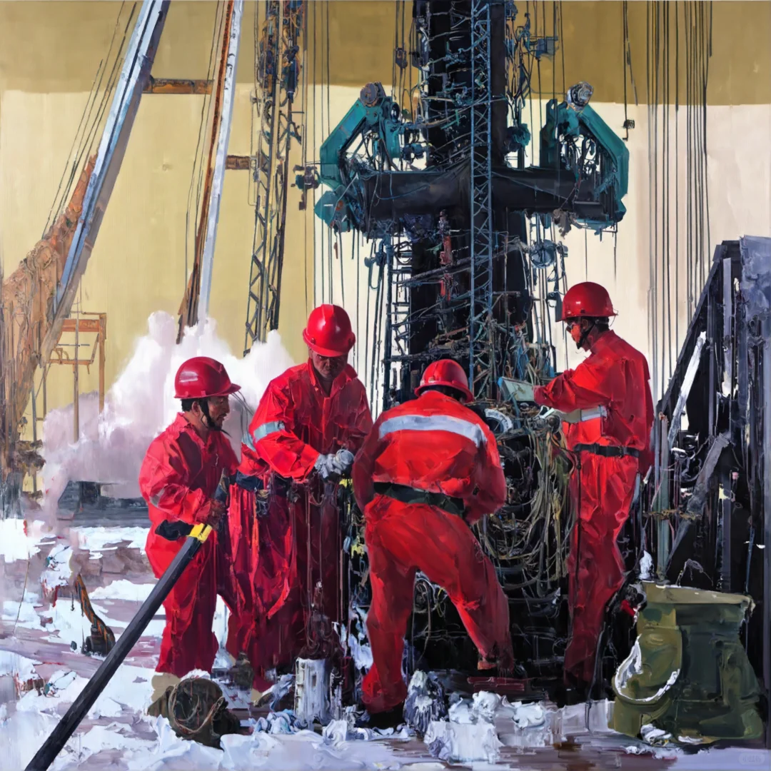 国展入展级I工业精神的美术转译 #国展#油画