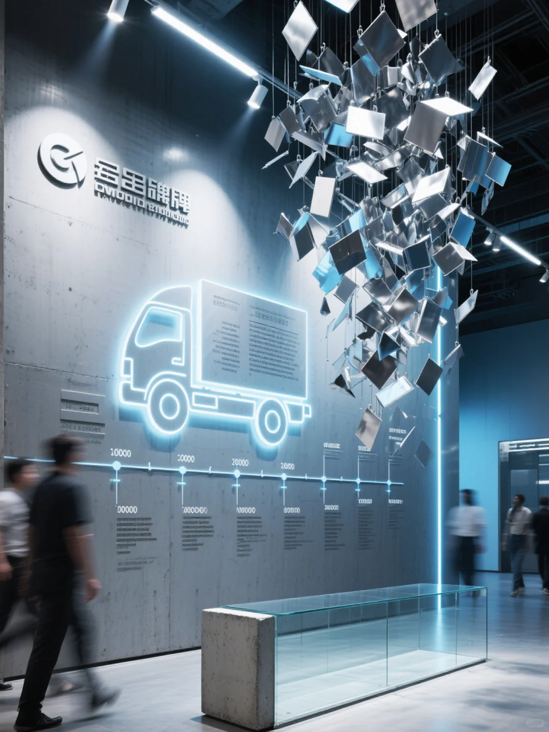 货车科技展厅丨赛博朋克+重工业=？