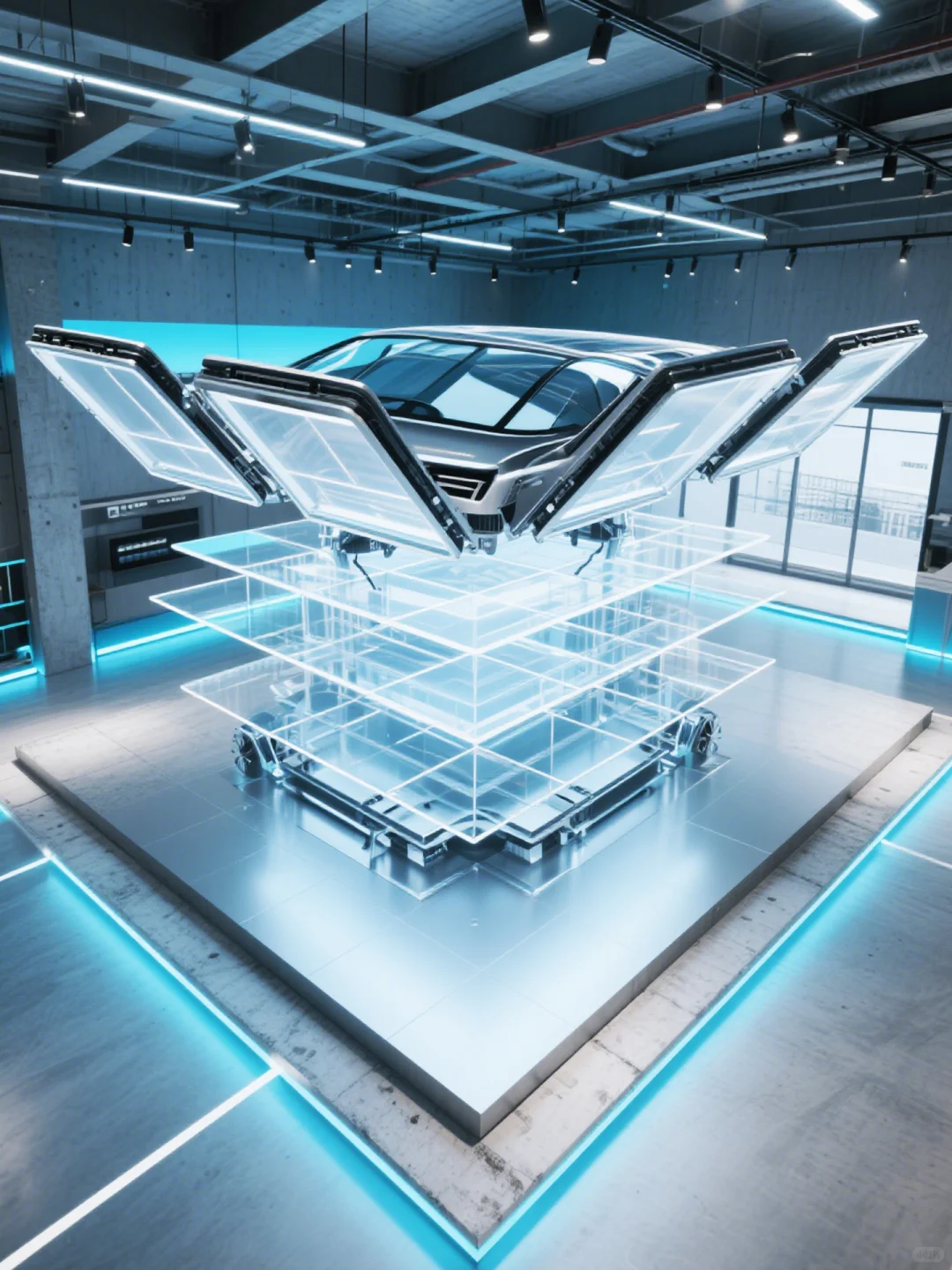 货车科技展厅丨赛博朋克+重工业=？