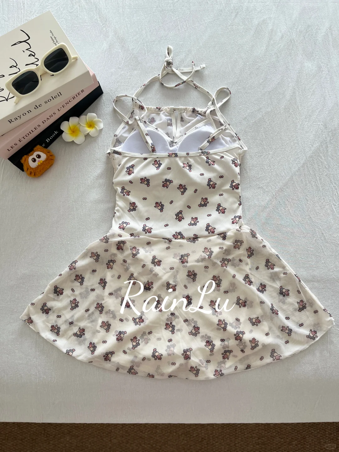 ?【韩系卡通纱裙泳衣】可爱少女感满满！