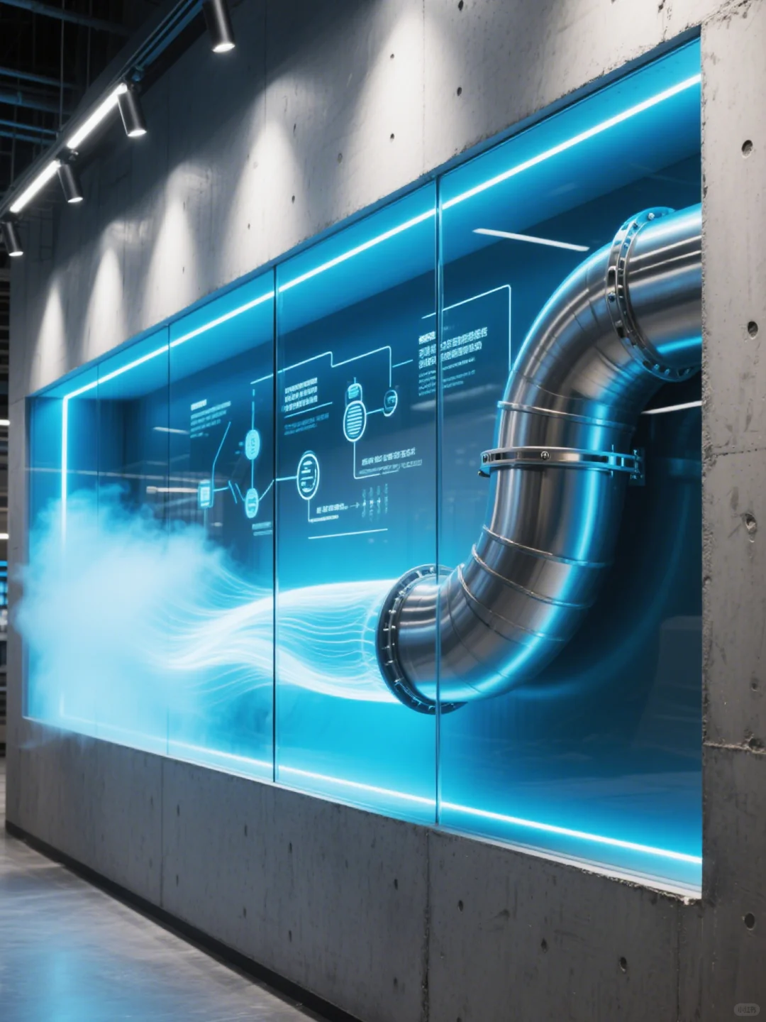 货车科技展厅丨赛博朋克+重工业=？