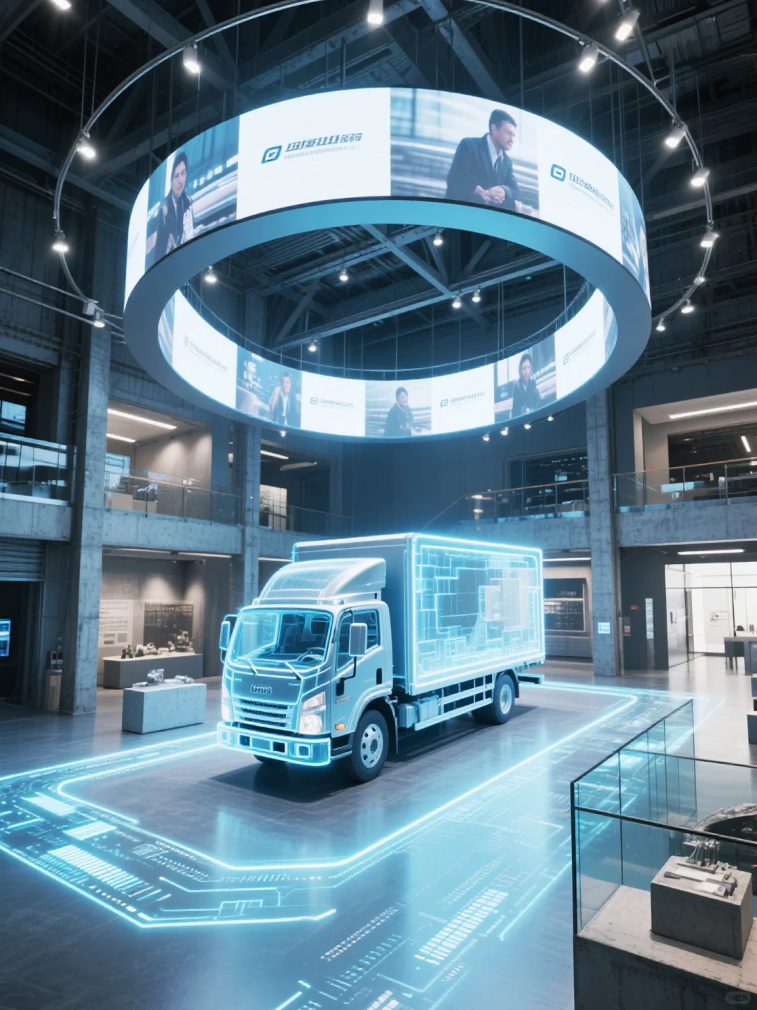 货车科技展厅丨赛博朋克+重工业=？