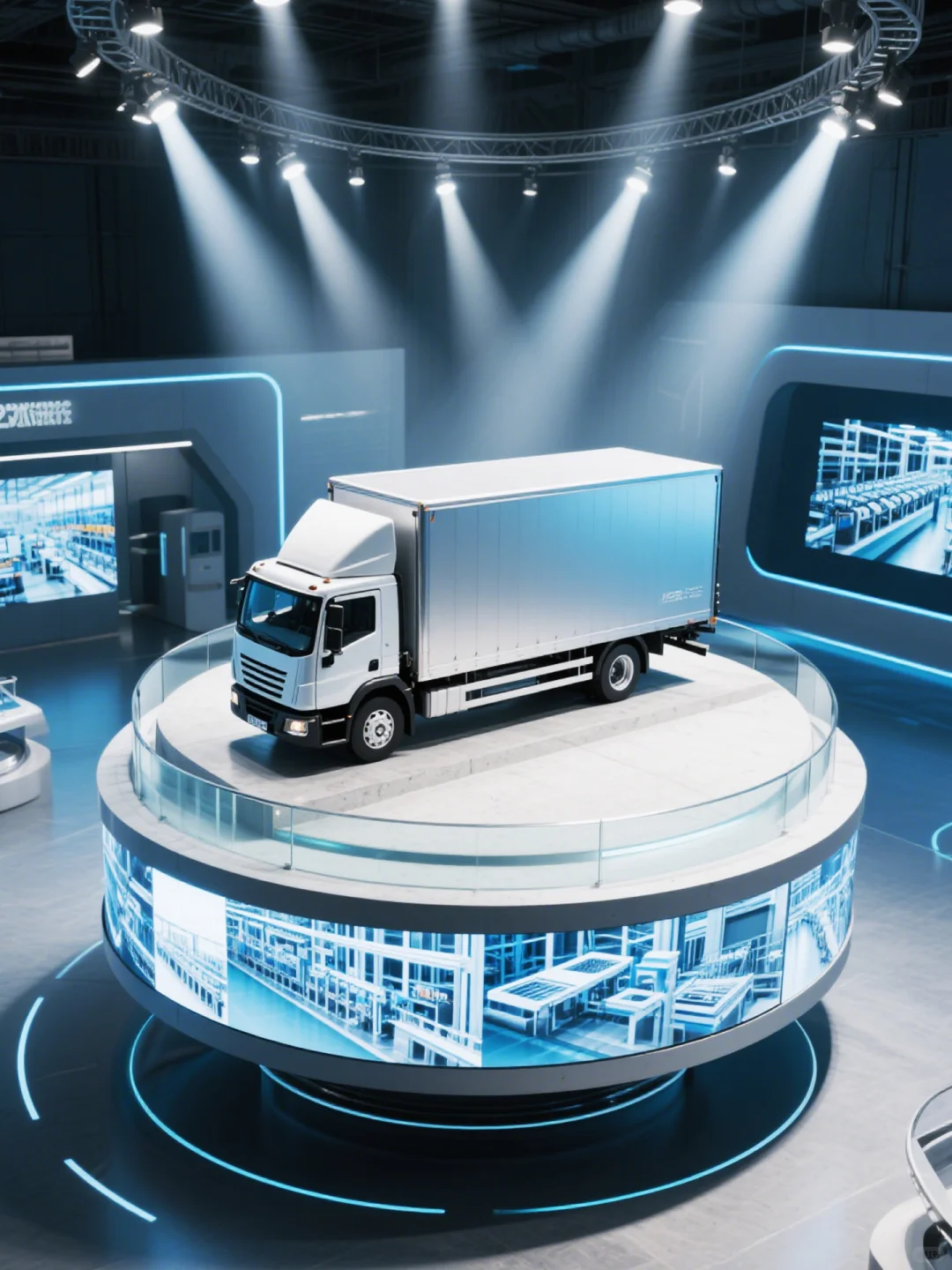 货车科技展厅丨赛博朋克+重工业=？