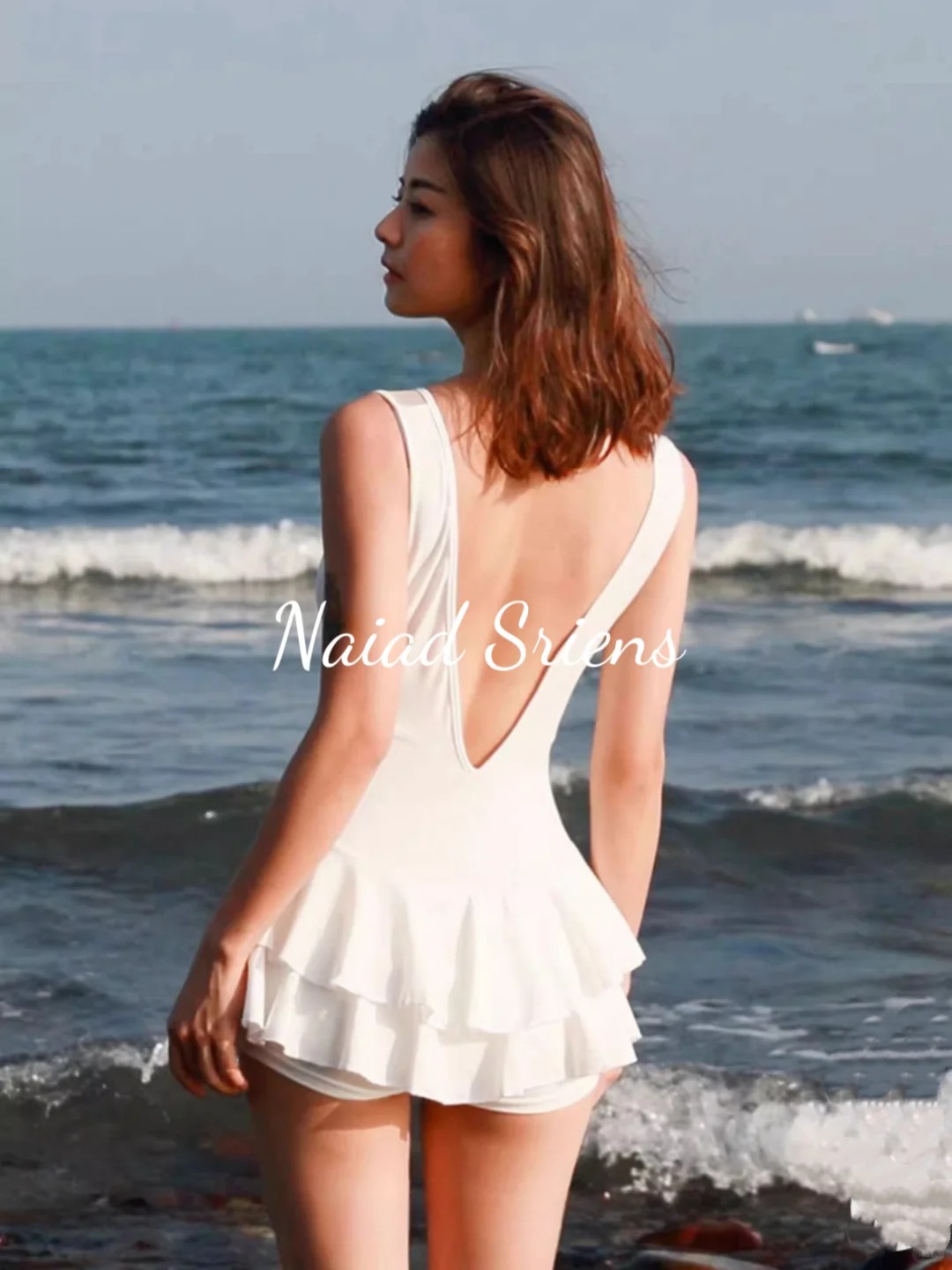 哇哦！真的好显瘦啊✨超吼看的大V漏背泳衣