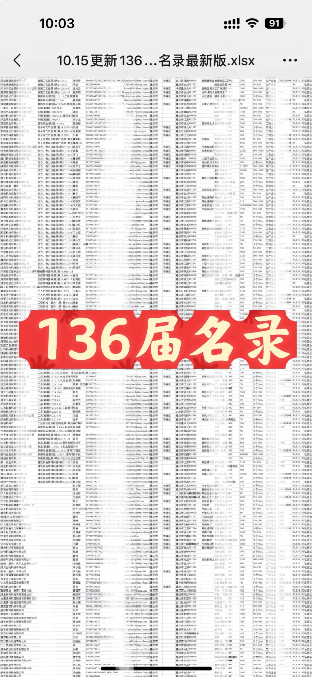 分享！136届广交会参展商名录到手啦✌️