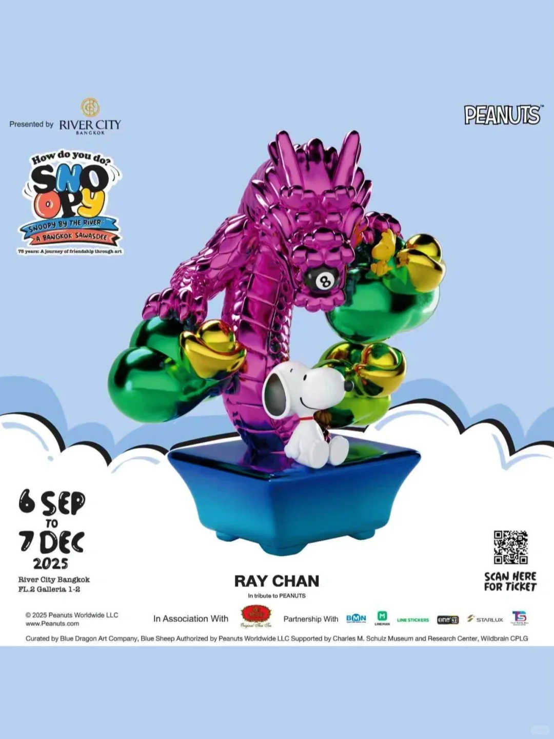 史努比 75 周年艺术展 | 泰国站全攻略