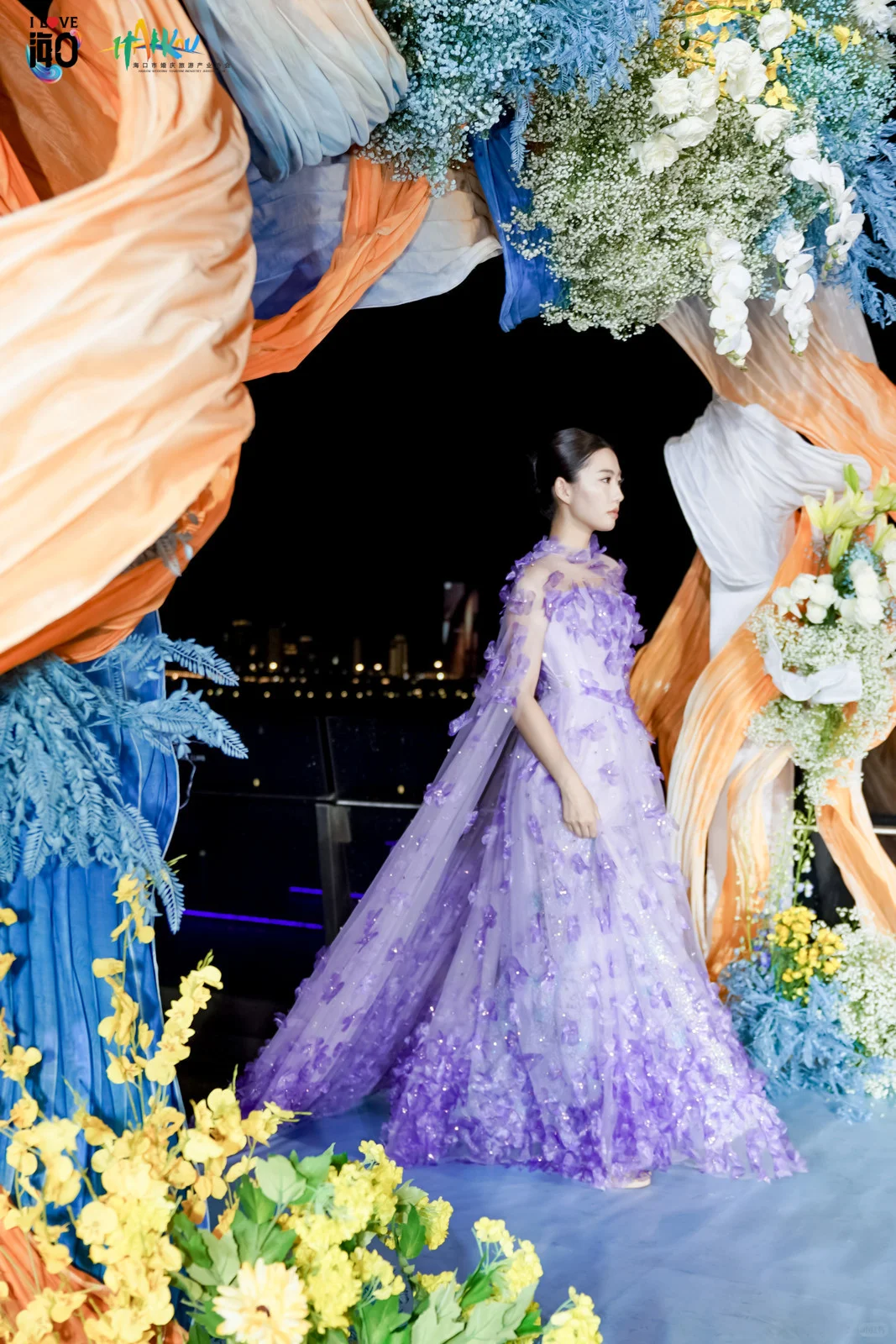 七夕在海口看婚纱秀