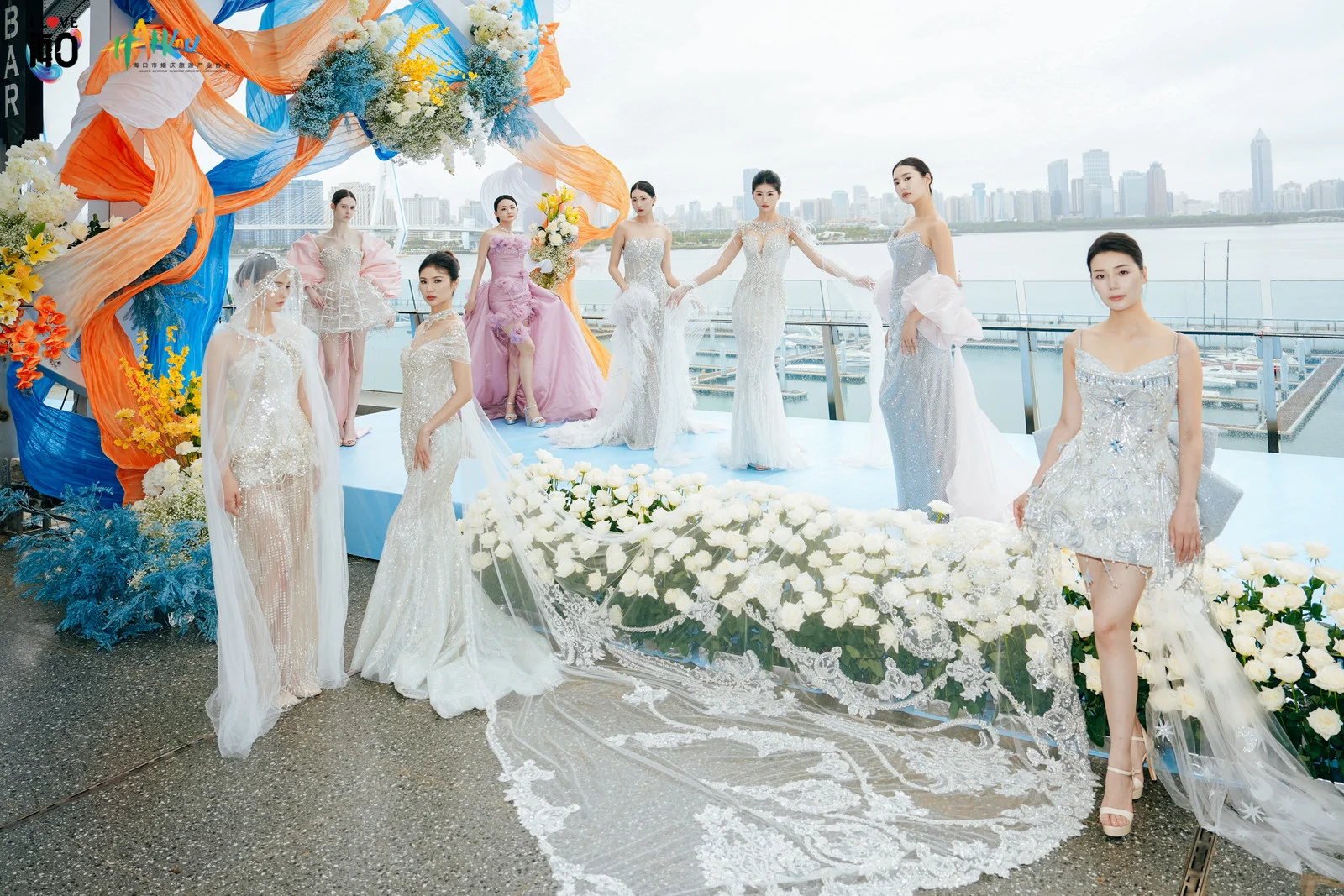 七夕在海口看婚纱秀