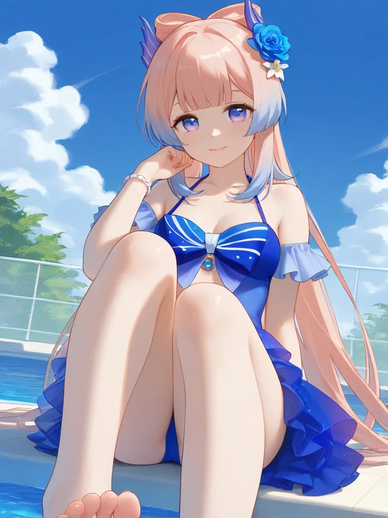 游个泳吧，好热！！！?‍♀️