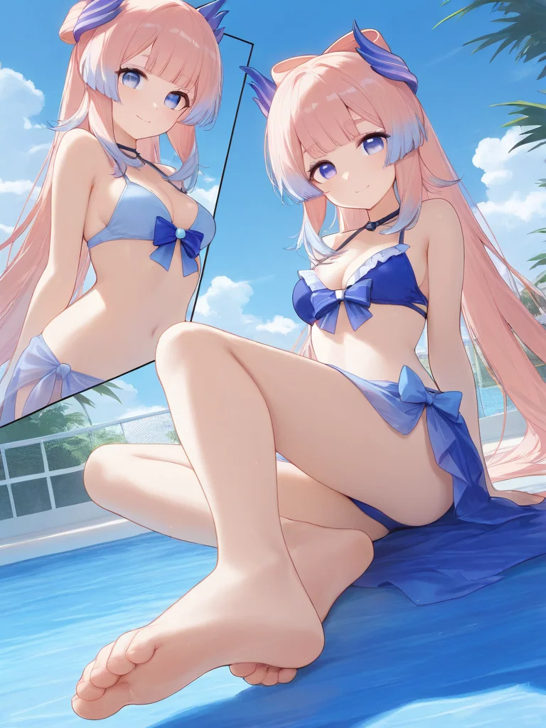 游个泳吧，好热！！！?‍♀️