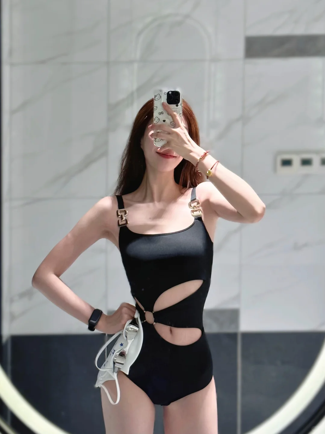 今天游了??‍♀️怎么会有这么好看的泳衣?