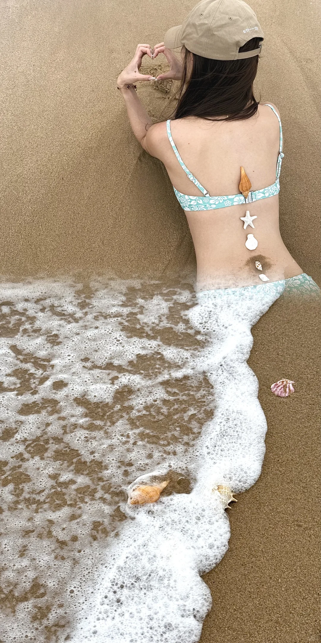 去海边就是要穿漂亮泳衣啊！