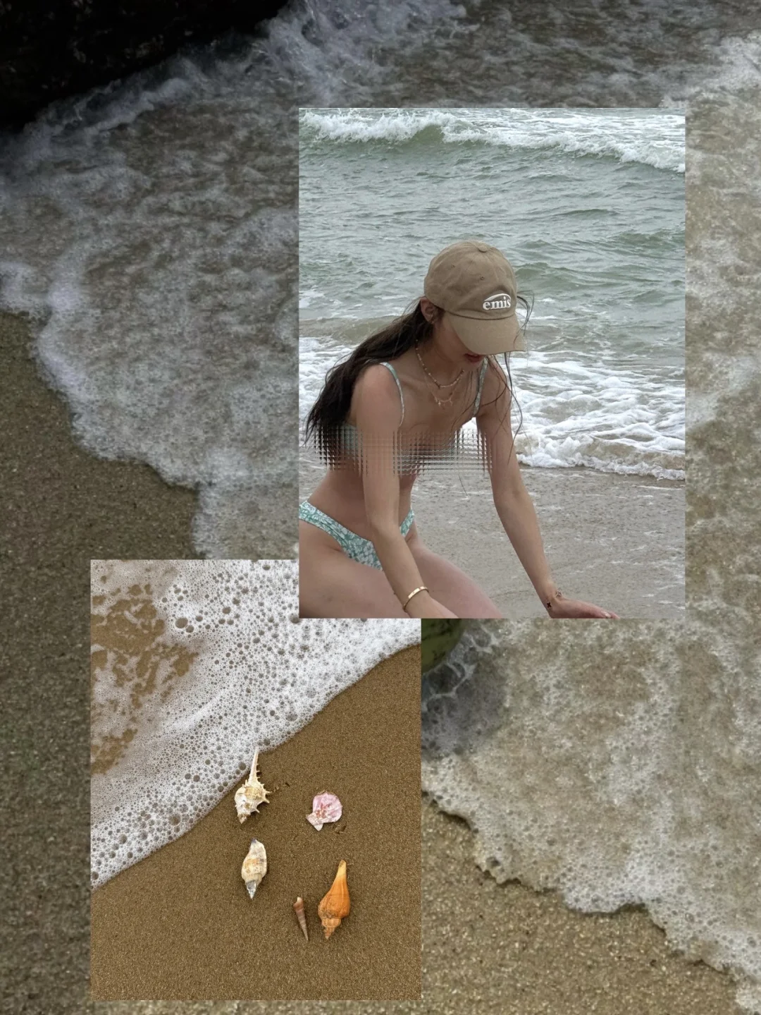 去海边就是要穿漂亮泳衣啊！