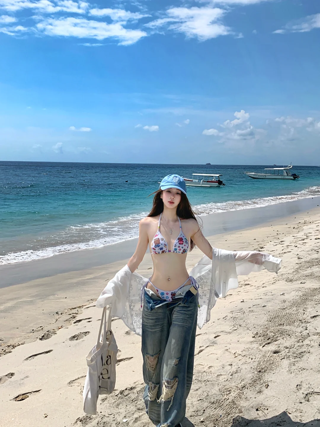 分享我的海边泳衣10套look