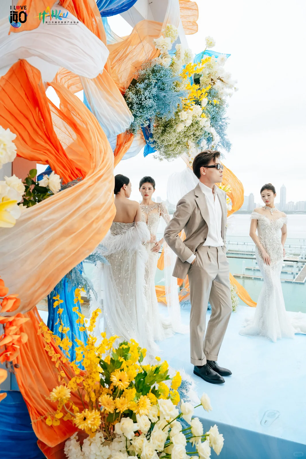 七夕在海口看婚纱秀