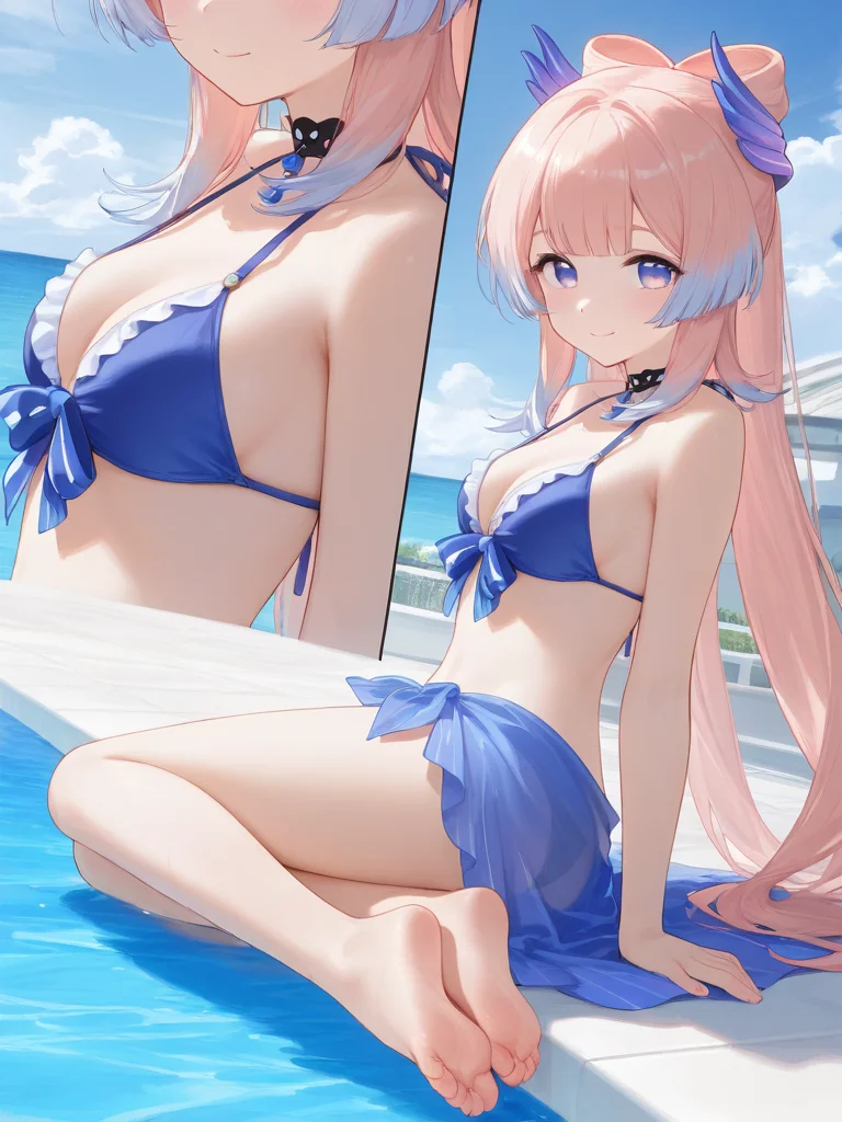 游个泳吧，好热！！！?‍♀️