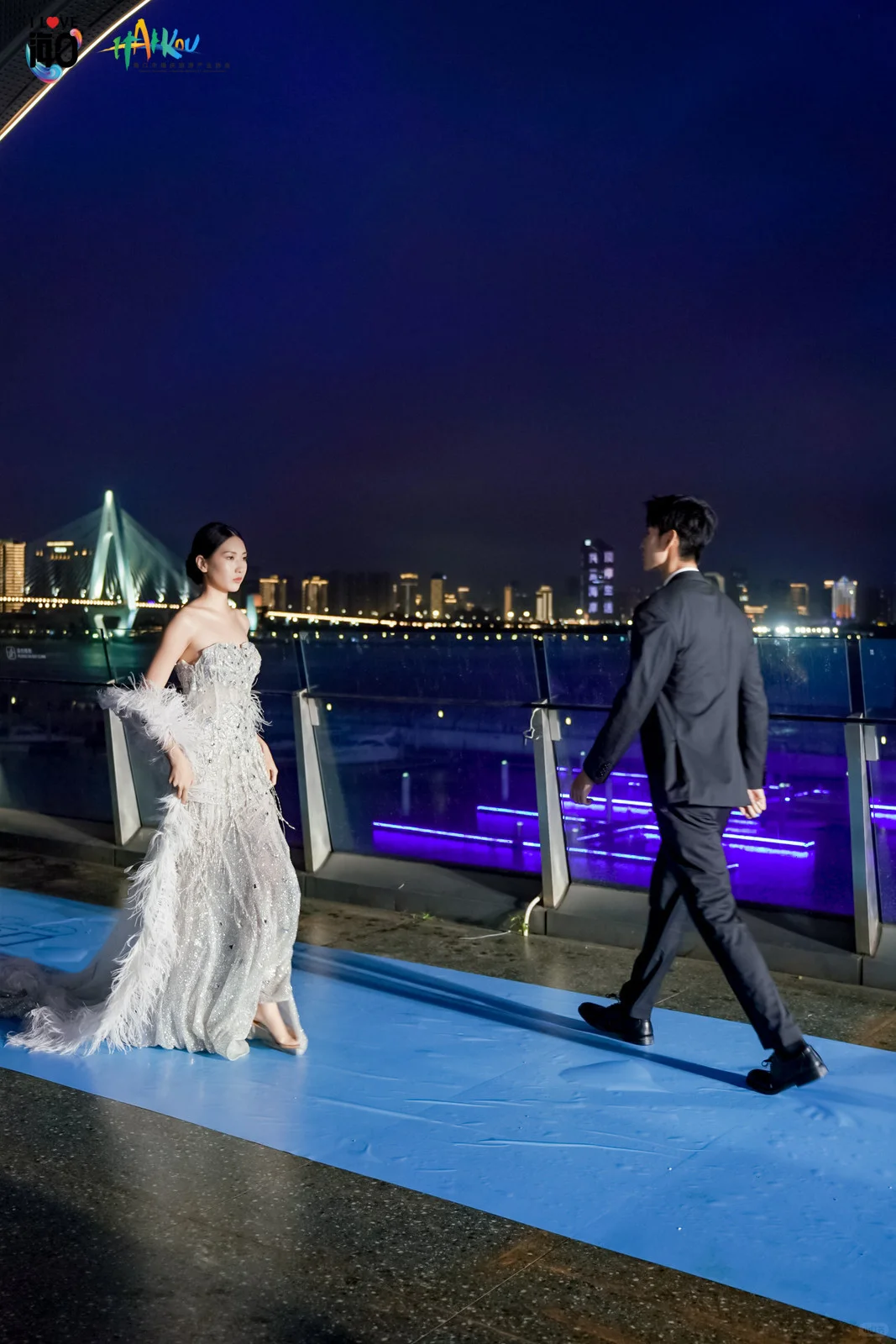 七夕在海口看婚纱秀