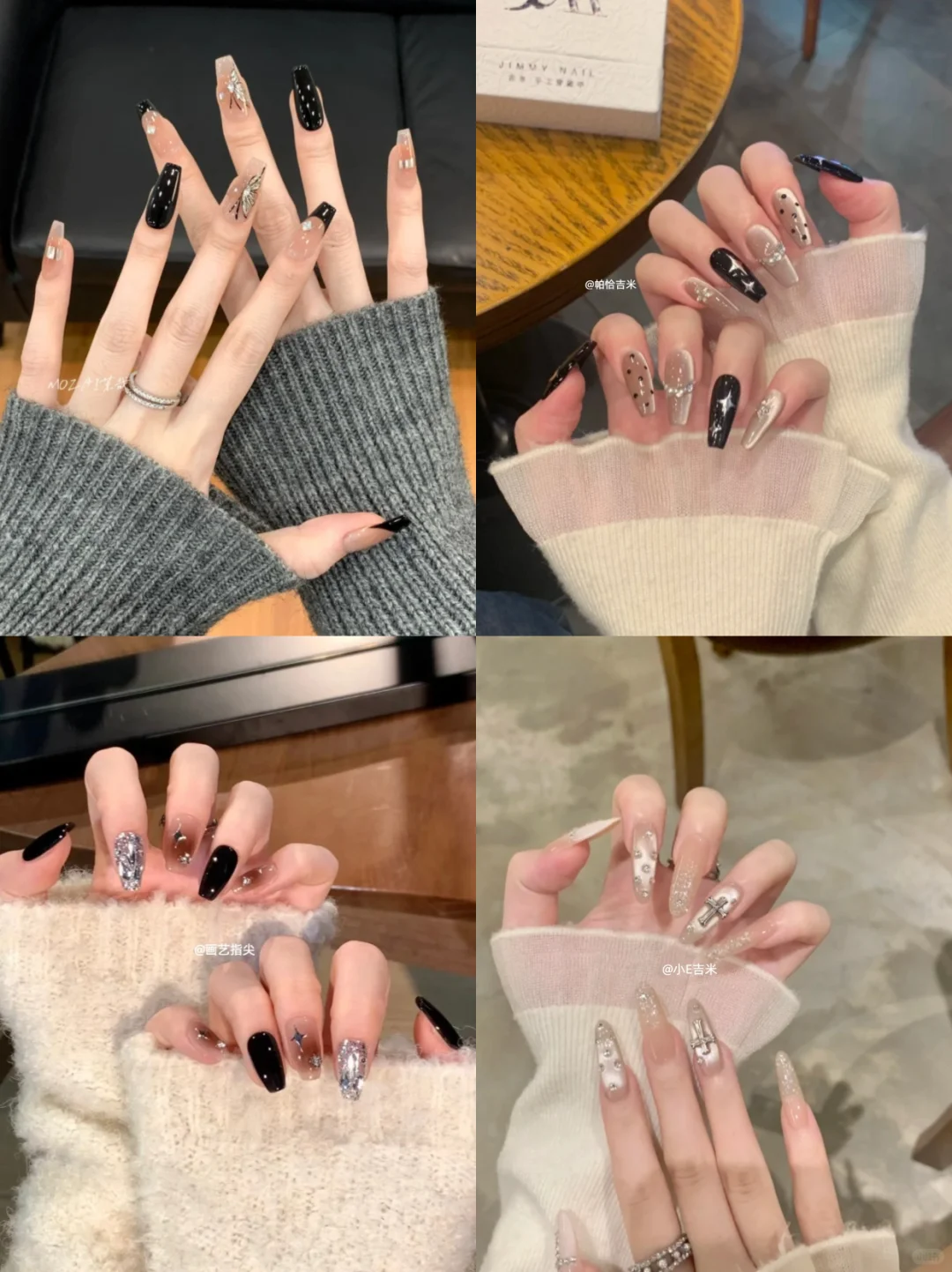 甜酷辣妹风美甲鲨到谁了我不说！