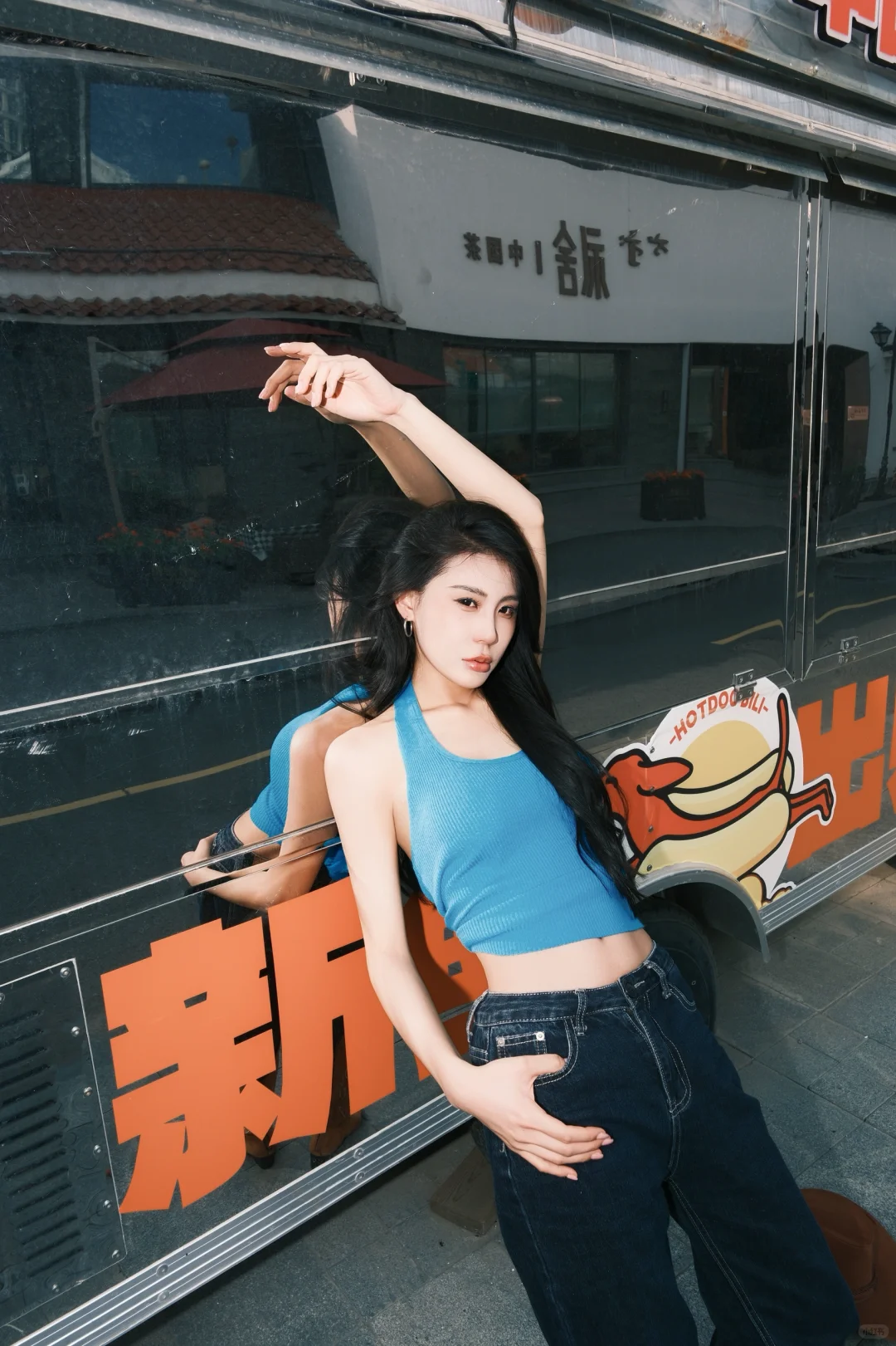 美式辣妹街拍、氛围感满满