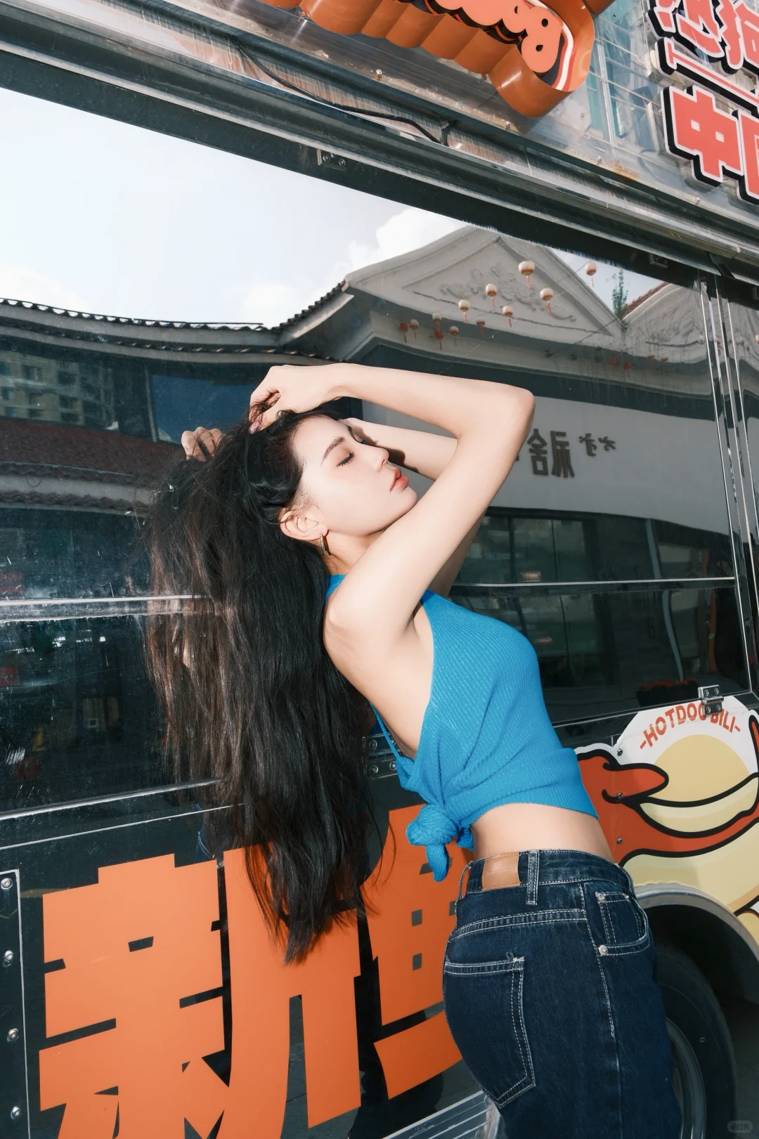 美式辣妹街拍、氛围感满满