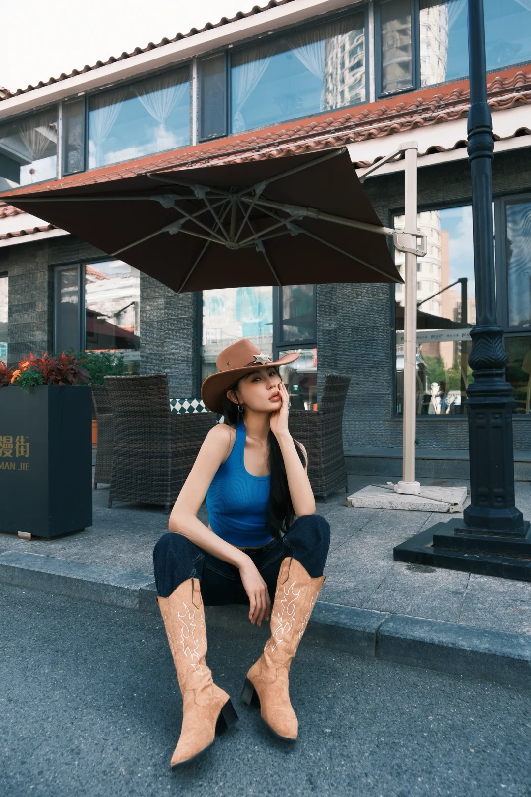 美式辣妹街拍、氛围感满满