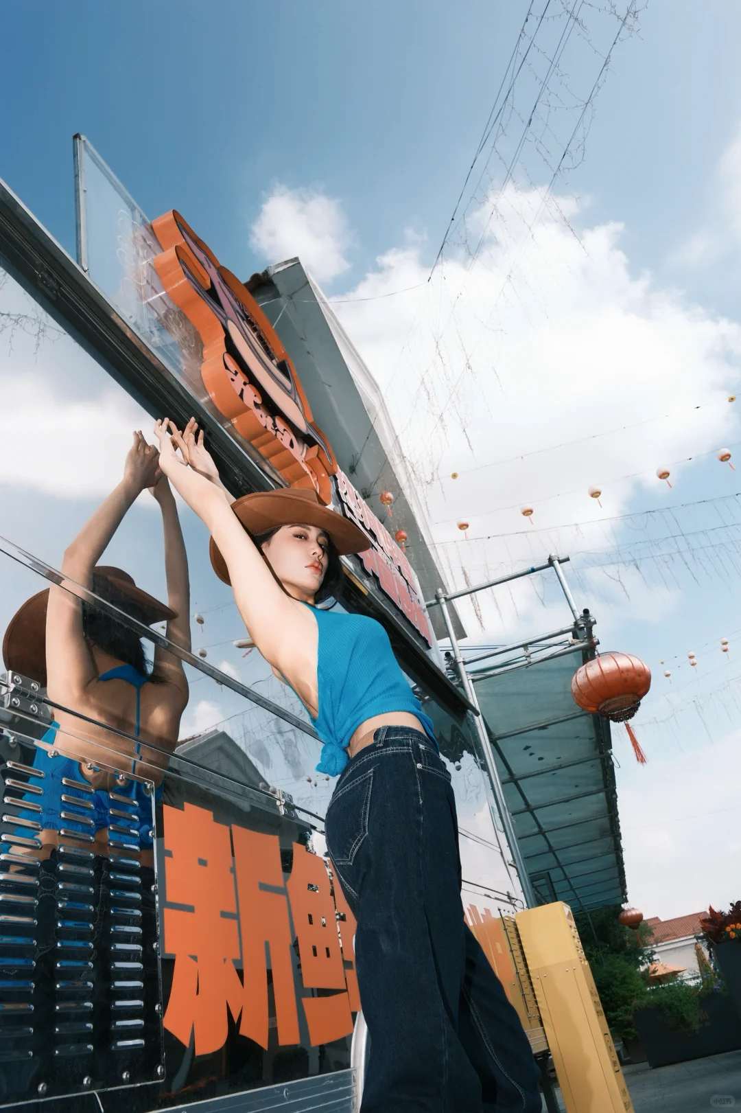 美式辣妹街拍、氛围感满满