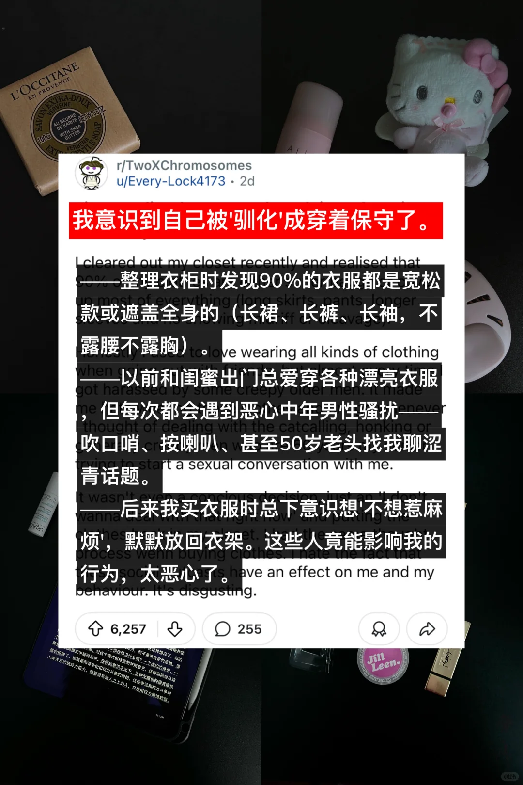 「Plog in Reddit」被骚扰驯化的衣柜