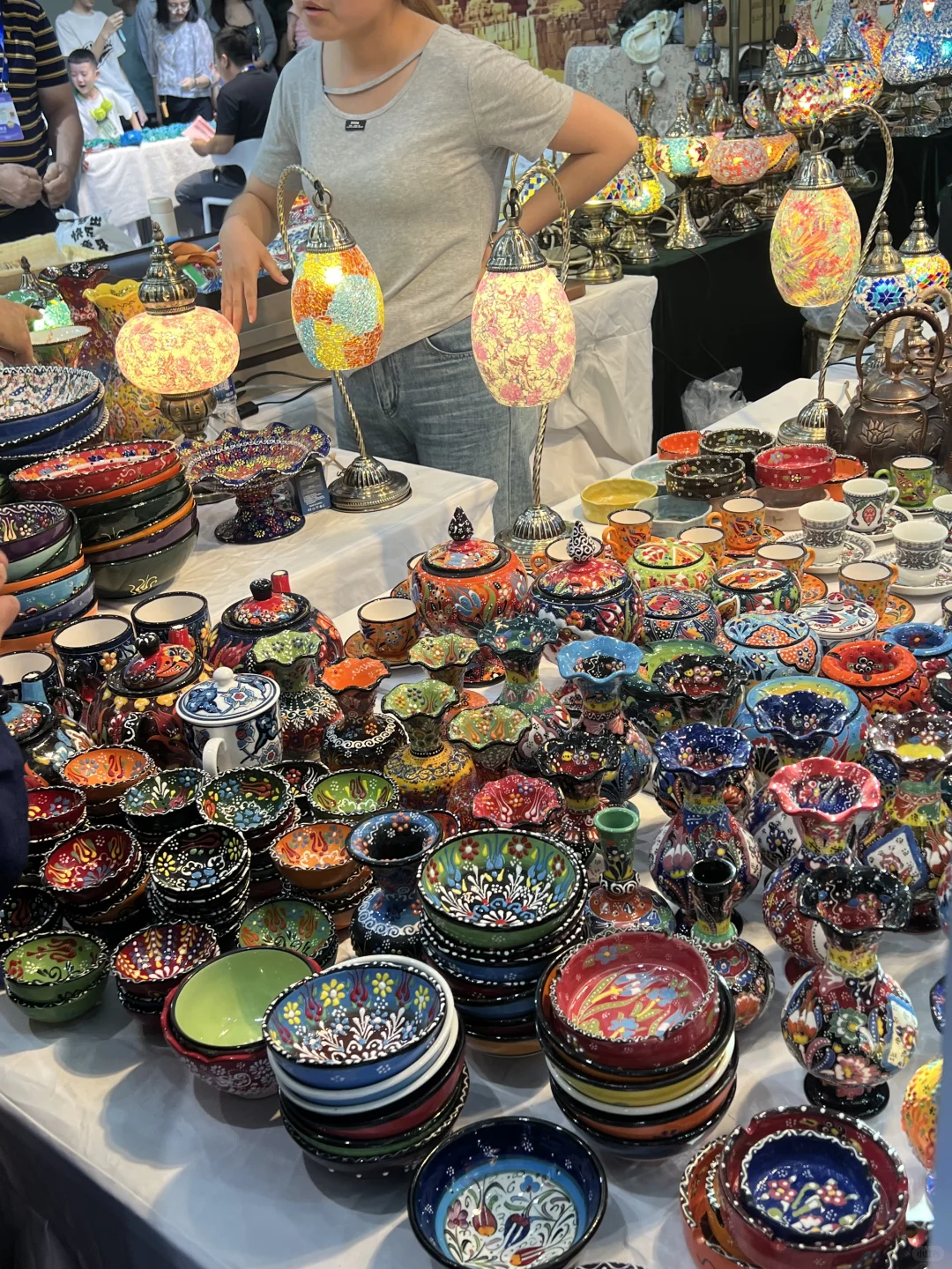 中阿博览会人太多了