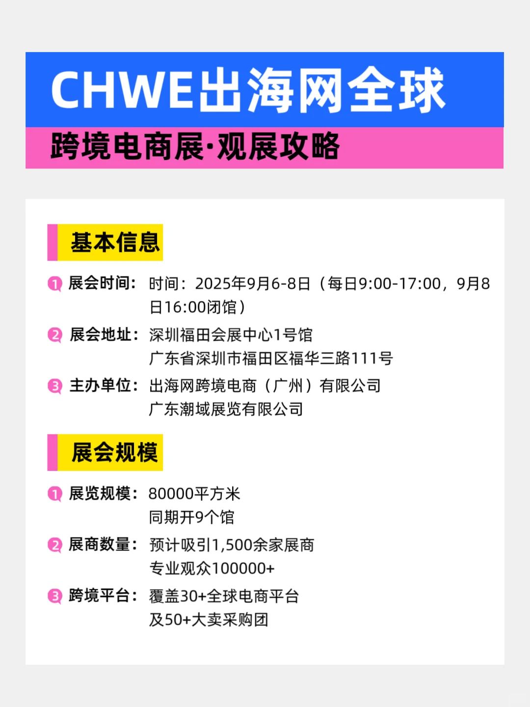 2025CHWE全球跨境电商展门票、时间、地点