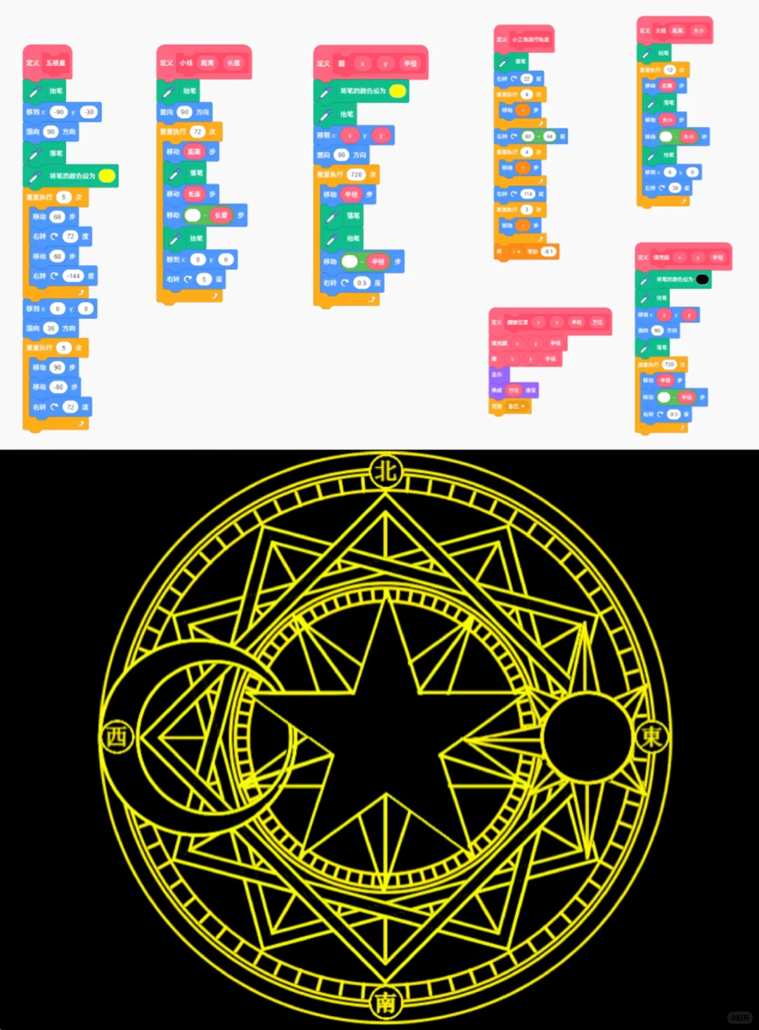 用scratch制作小樱魔法阵(附源码)