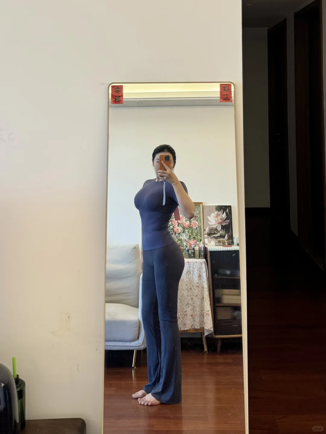 这身太显瘦啦！谁还能看出我快140斤呢