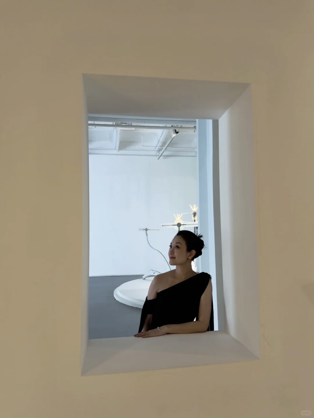 36w孕晚期带崽看展穿搭?重美术馆太好拍了