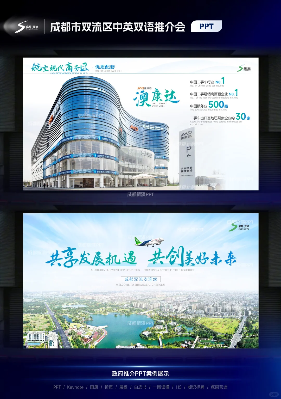 成都双流区中英双语推介会PPT