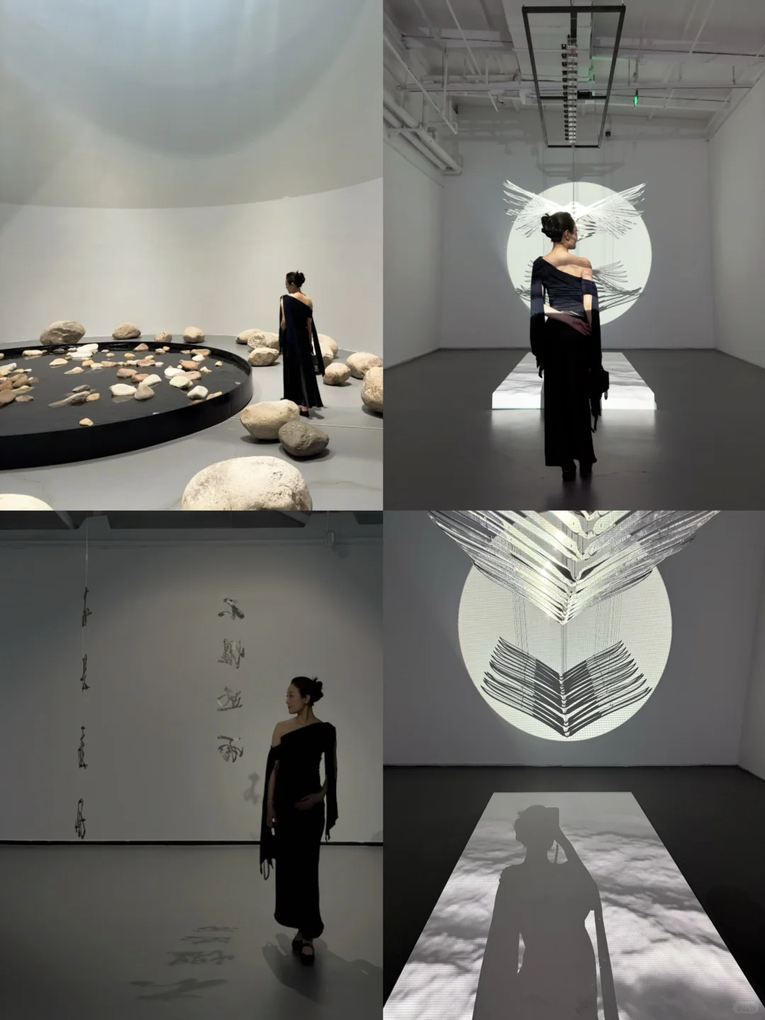 36w孕晚期带崽看展穿搭?重美术馆太好拍了