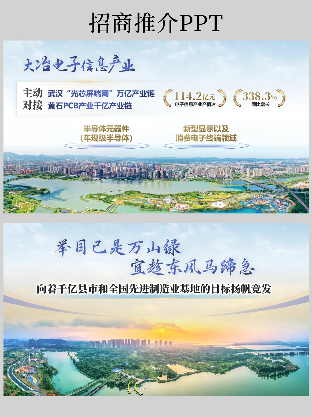 领导说这就是一份优秀的招商PPT模板啊！