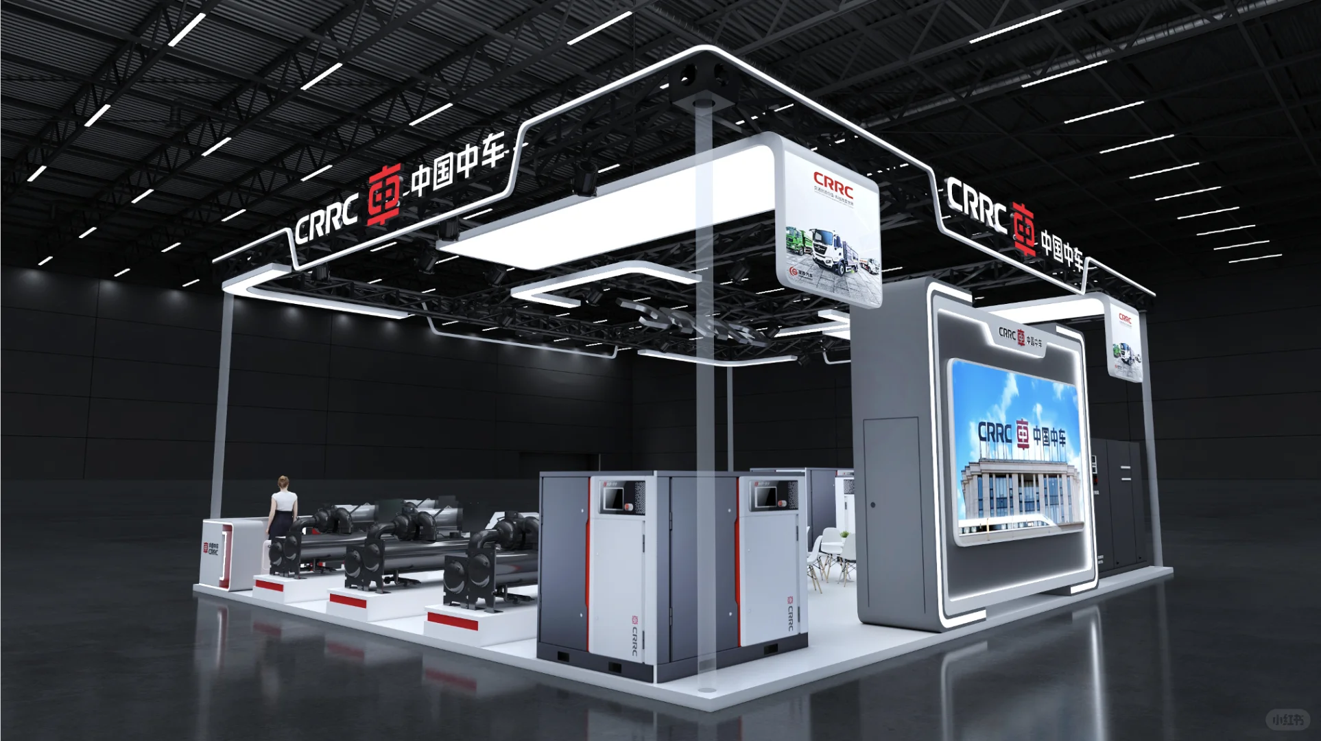 ?轨道交通领跑者中车展台展示智行达未来