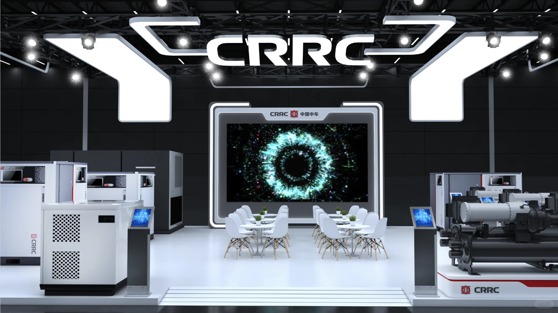 ?轨道交通领跑者中车展台展示智行达未来