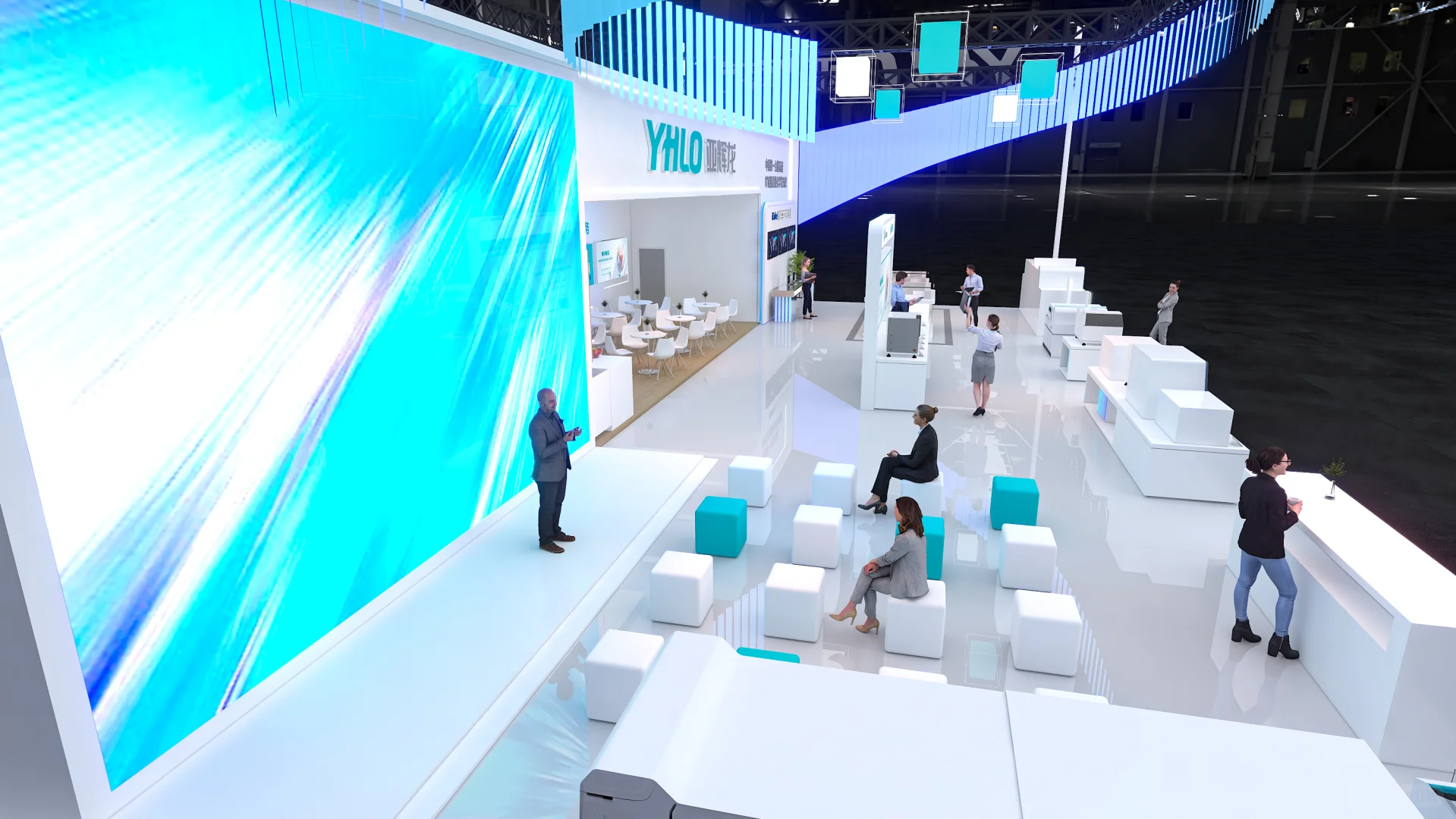 ??德国慕尼黑智慧能源展｜工业科技风展台