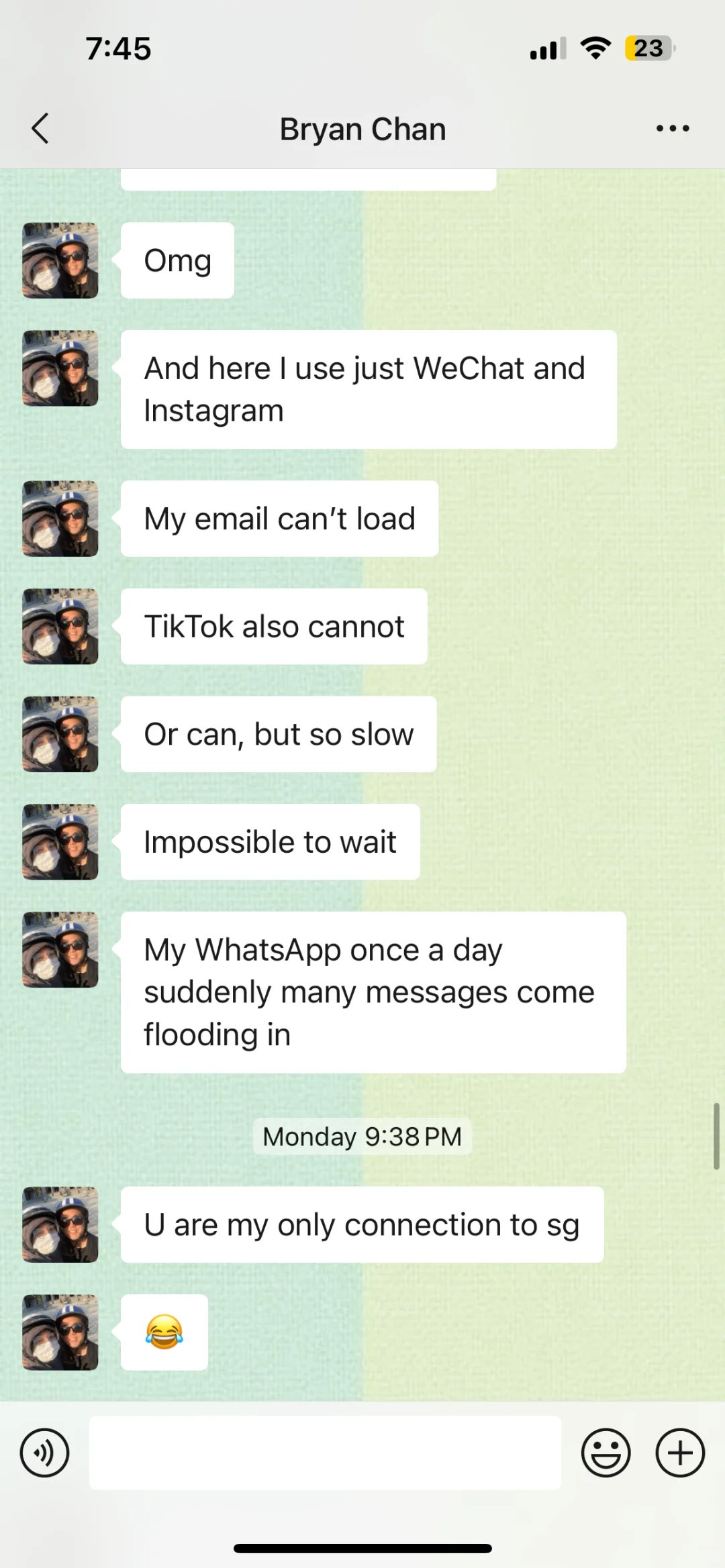 新加坡同事第一次去中国旅游