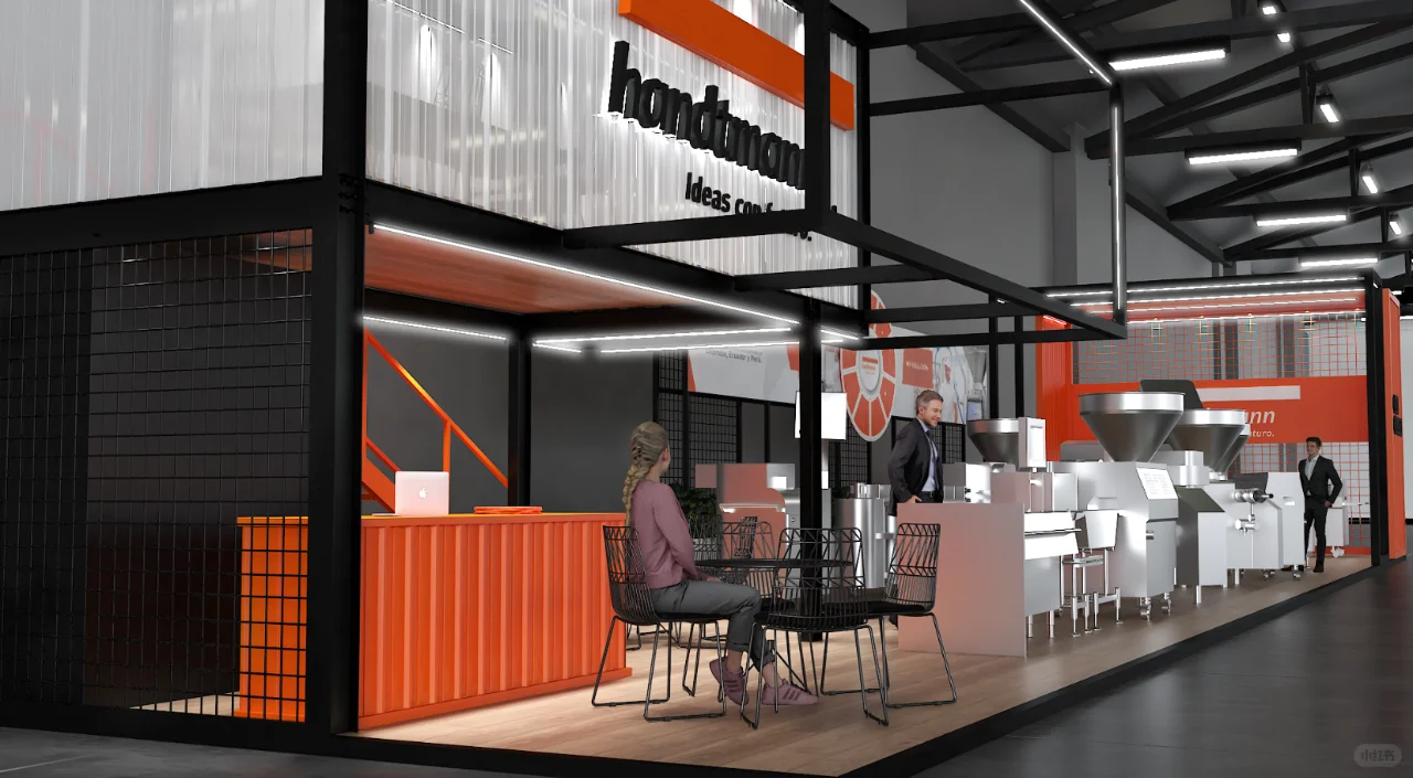 工业装备展~展台设计效果图