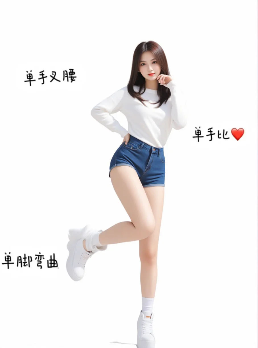 在家也能拍的9组美式辣妹姿势?