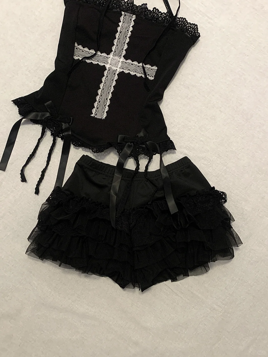 在pxx花88?买的美式复古辣妹套装到了！！